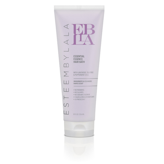 EsteemByLaLa Essential Essence Hair Bath Peppermint and lavender cleansing shampoo.